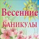 Калейдоскоп весенних каникул